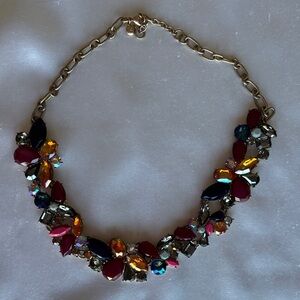 Gorgeous JCrew vintage crystal and resin necklace